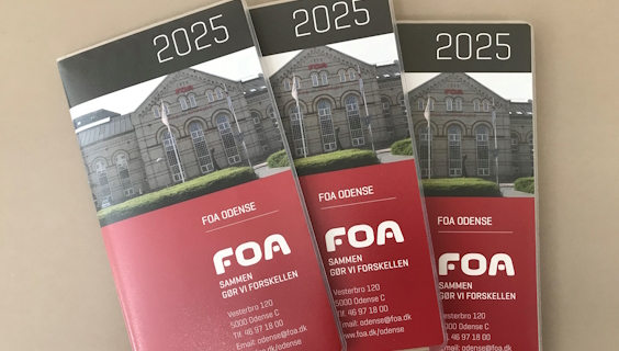 3 lommebøger 2025 fra FOA Odense